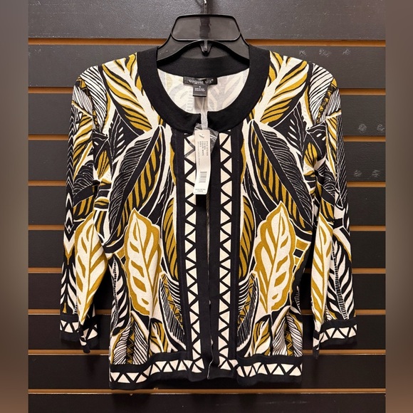 august silk Tops - August Silk Printed Open Front Cardigan – Size S – NWT – MSRP $68